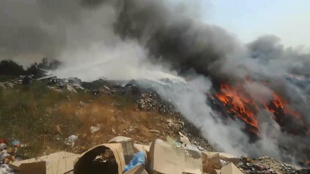  Голем пожар на депонијата кај Добрашинци