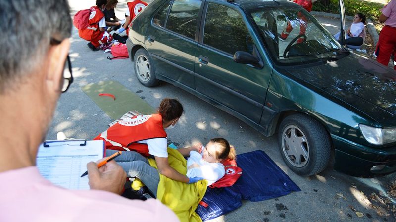  Црвен крст Струмица утре организира показна вежба за спасување при сообраќајна несреќа