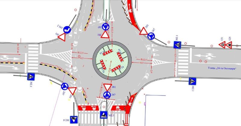  Општина Струмица: Новиот кружен тек на булеварот „Ленинова“ се уште е во фаза на изведба