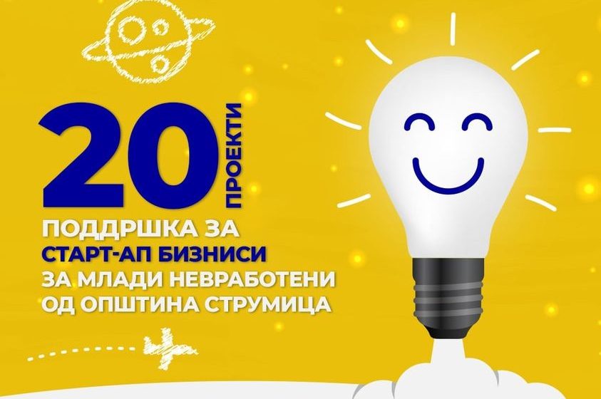  Општина Струмица со поддршка за 20 млади за почнување сопствен бизнис