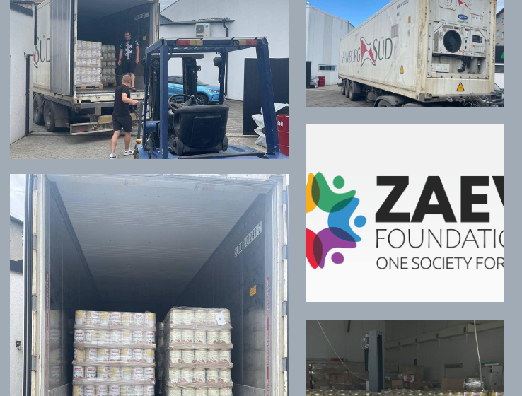  Фондацијата „Заев – Едно општество за сите“ испрати 20 тони производи хуманитарна помош во Украина