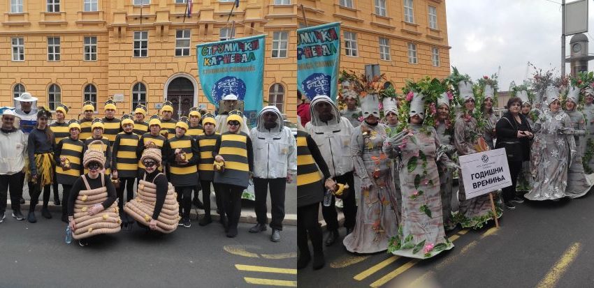  Маските „Пчелин рај“ и “Годишни времиња“ учествуваа на Меѓународниот карневал во Риека