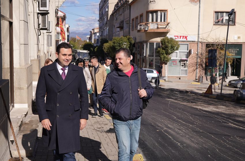  Костадинов: за две години во Струмица се асфалтирани преку 50 километри улици