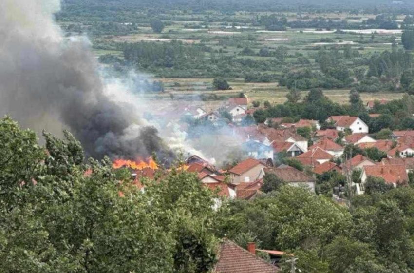  Голем пожар во Ново Село, горат неколку куќи