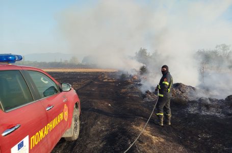 28 пожарникари и 7 против пожарни возила го гаснеа пожарот на патот од Владевци кон Радовиш