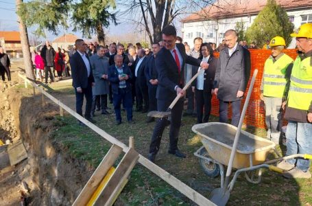 Започна изградбата на нова училишна спортска сала во село Колешино